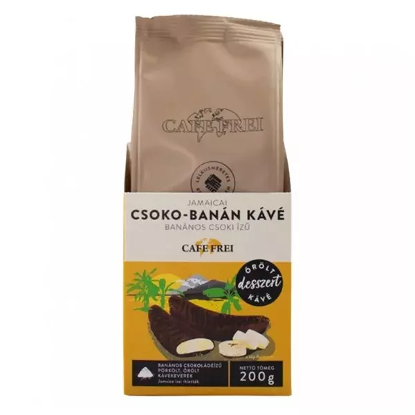 Kávé őrölt CAFE FREI Jamaicai Csoko-Banán 200g