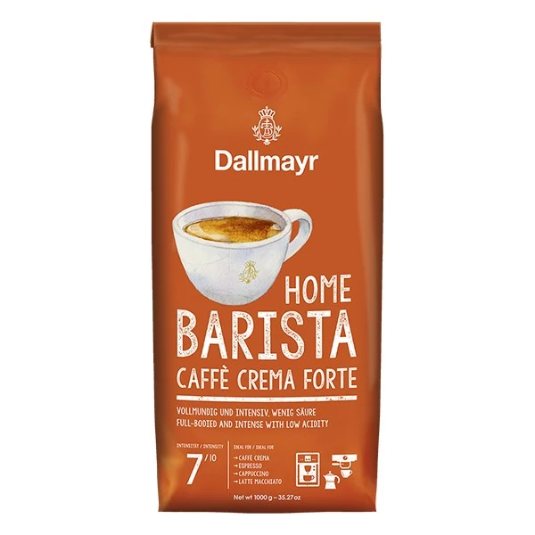 Kávé szemes DALLMAYR Home Barista Caffé Crema Forte 1 kg