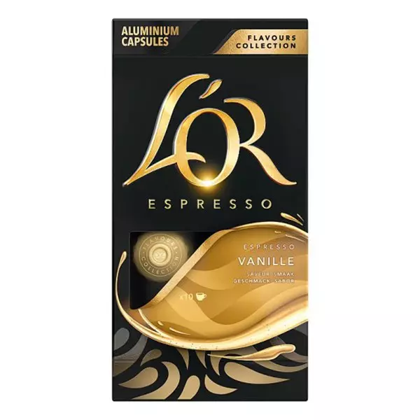 Kávékapszula L`OR Nespresso Vanille vanília ízű 10 kapszula/doboz