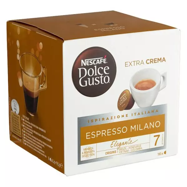 Kávékapszula NESCAFÉ Dolce Gusto Espresso Milano 16 kapszula/doboz