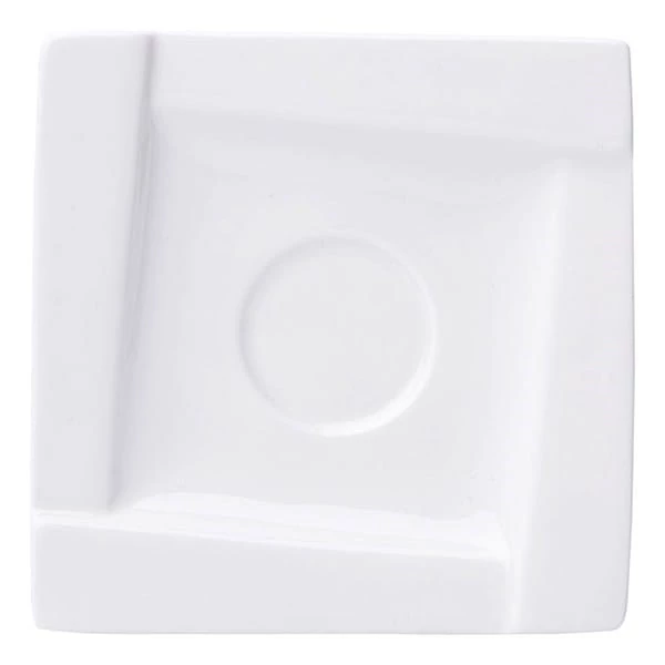 Kávéscsésze alj AMBITION Kubiko fehér 11,5 cm 6 darabos