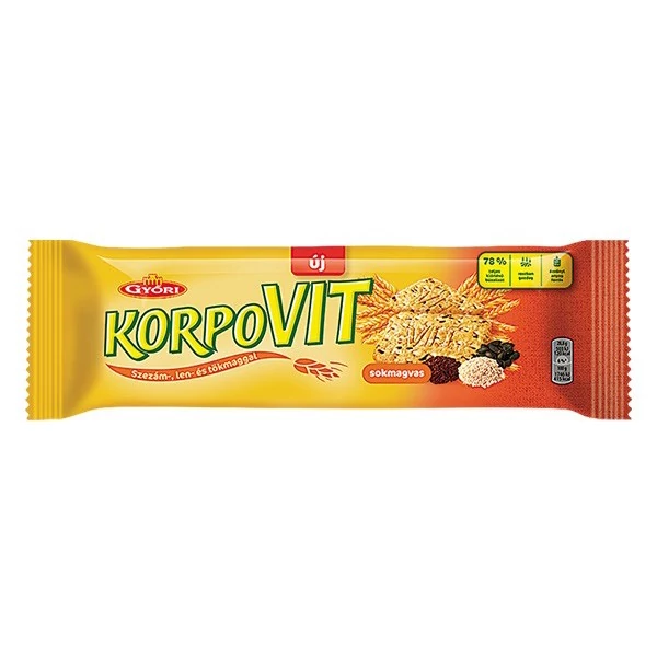 Keksz GYŐRI Korpovit sokmagvas 174 g