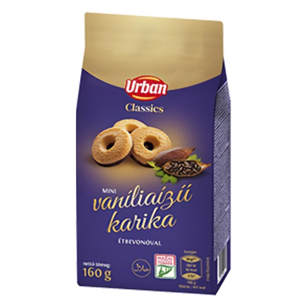 Keksz URBAN Classic vaniliás karika 160 g