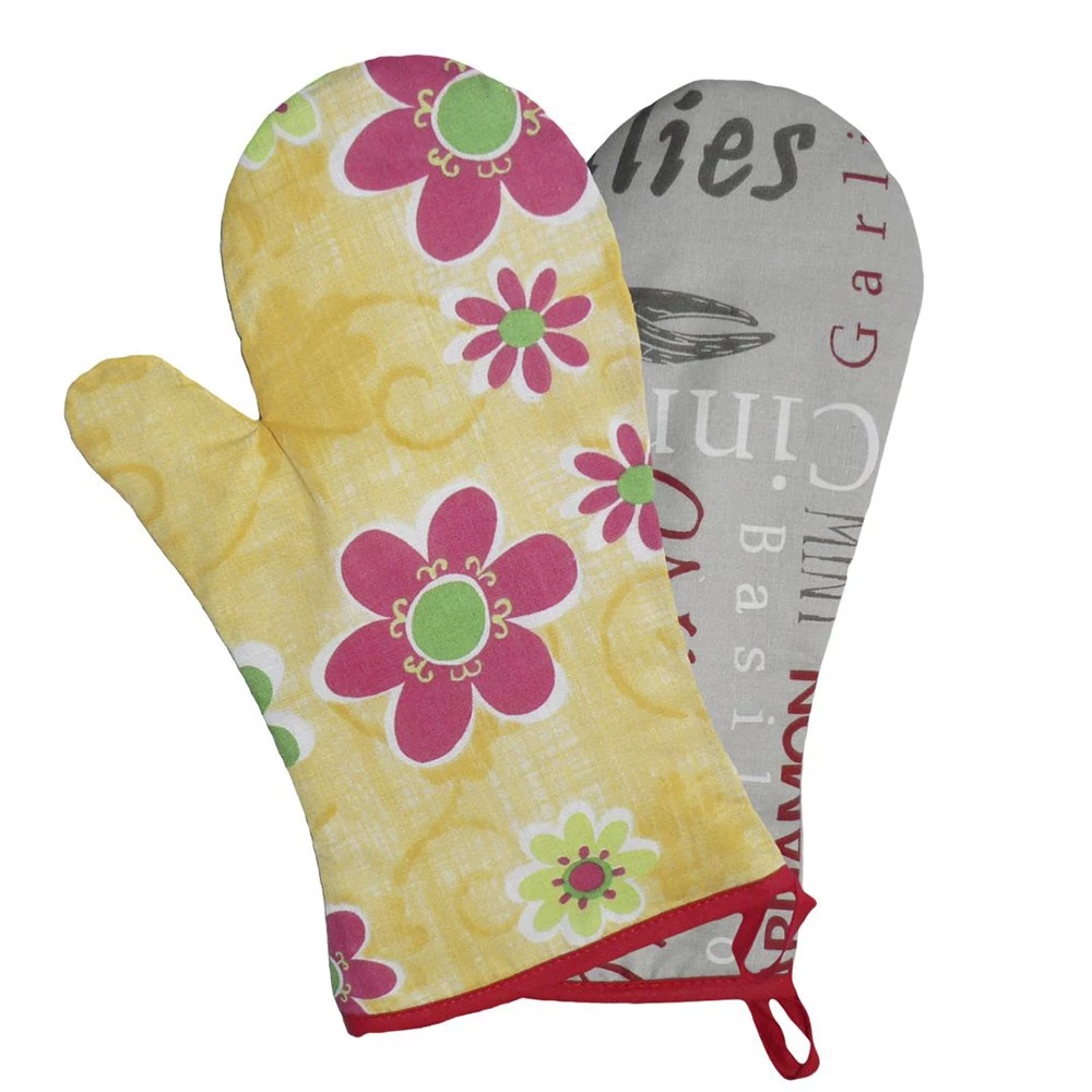 Kesztyű konyhai hőálló mintás 26 cm