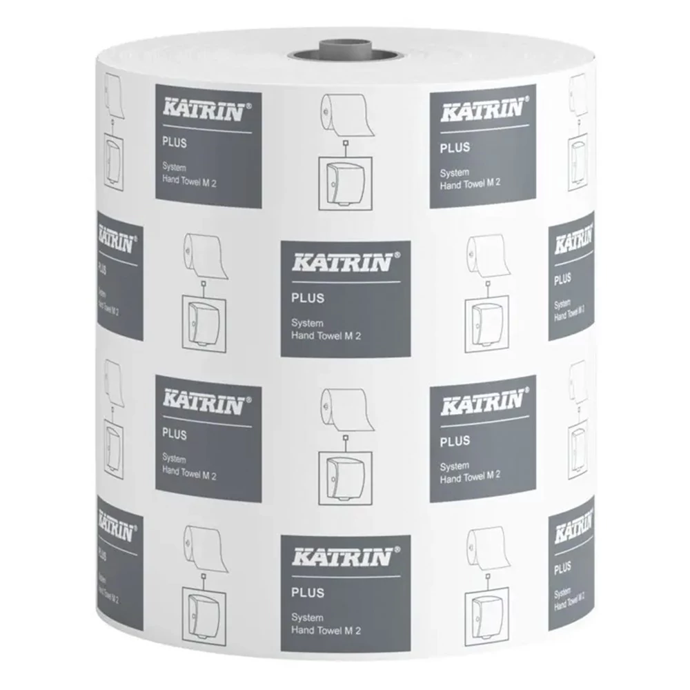 Kéztörlő tekercses KATRIN Plus System Towel 19 cm 150 m 2 rétegű fehér