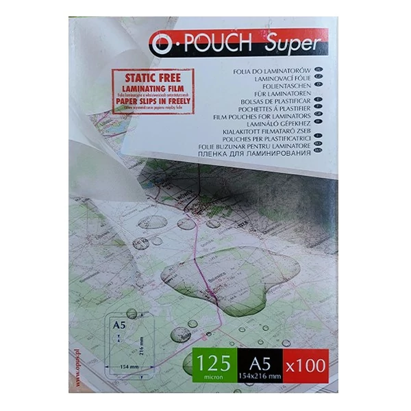 Lamináló fólia OPUS A/5 154x216mm 125 mikron fényes 100/dob