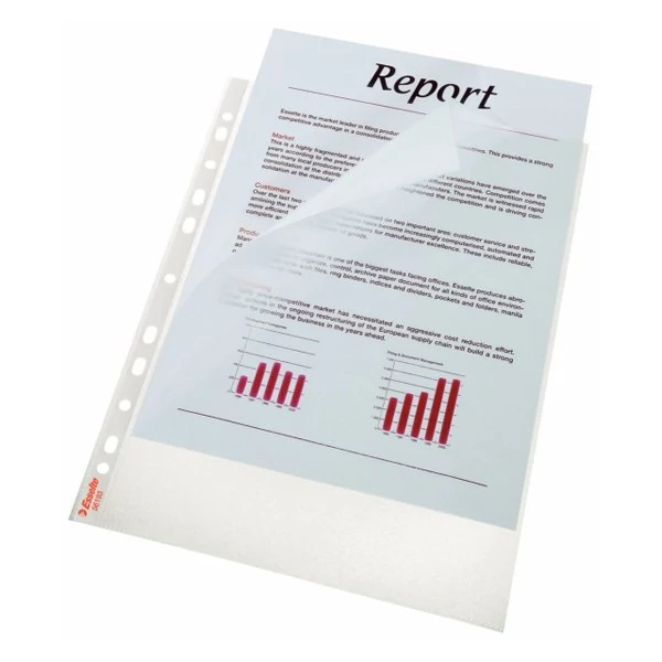 Lefűzhető genotherm ESSELTE A/4 115 mikron belső oldalt nyitott narancsos 100 darabos