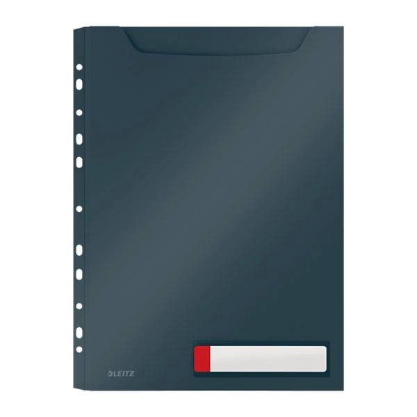 Lefűzhető genotherm LEITZ Cosy Privacy Jumbo A/4 200 mikron bársonyszürke 3 darabos