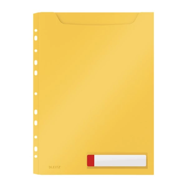 Lefűzhető genotherm LEITZ Cosy Privacy Jumbo A/4 200 mikron melegsárga 3 darabos