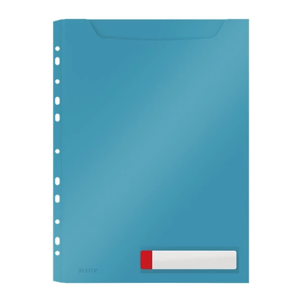 Lefűzhető genotherm LEITZ Cosy Privacy Jumbo A/4 200 mikron nyugodtkék 3 darabos