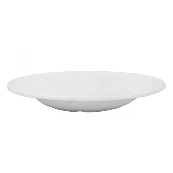 Mélytányér törhetetlen műanyag fehér