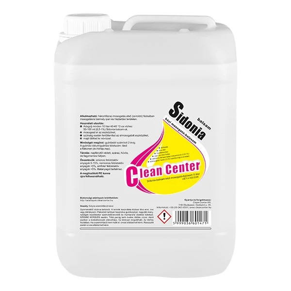 Mosogató balzsam CLEAN CENTER Sidonia kézi 5L
