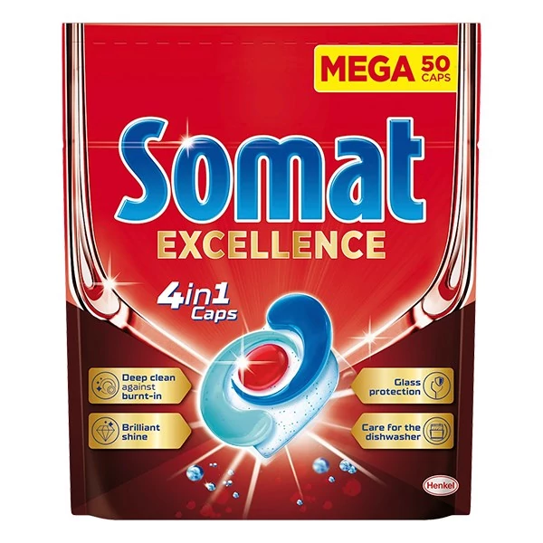 Mosogatógép tabletta SOMAT Excellence 50 darabos