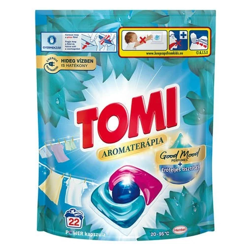 Mosókapszula TOMI Lotus Universal fehér- és világos ruhákhoz 22 db