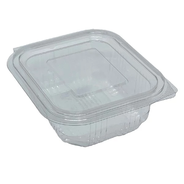 Műanyag salátás egybefedeles tál PET 250 ml  100 darabos