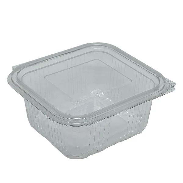 Műanyag salátás egybefedeles tál PET 500 ml 100 darabos