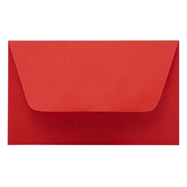 Névjegyboríték színes KASKAD enyvezett 70x105mm 29 vörös 50 darabos