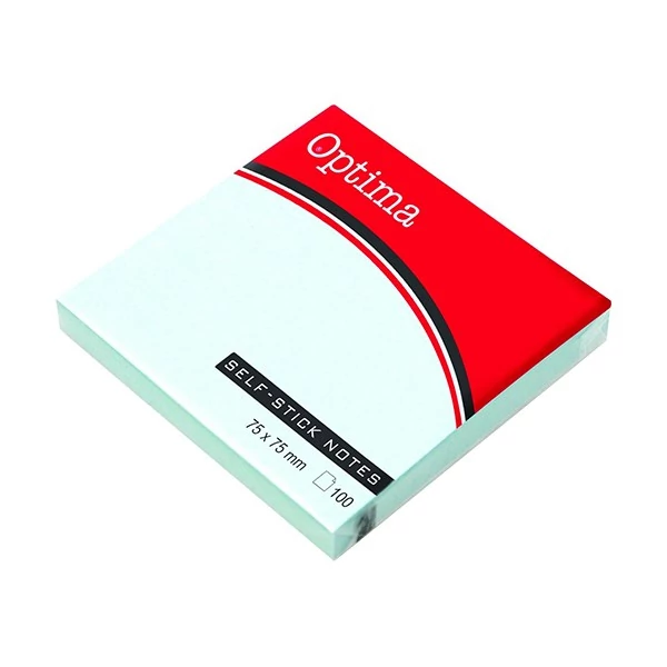 Öntapadós jegyzettömb OPTIMA 75x75mm pasztell kék 100 lap