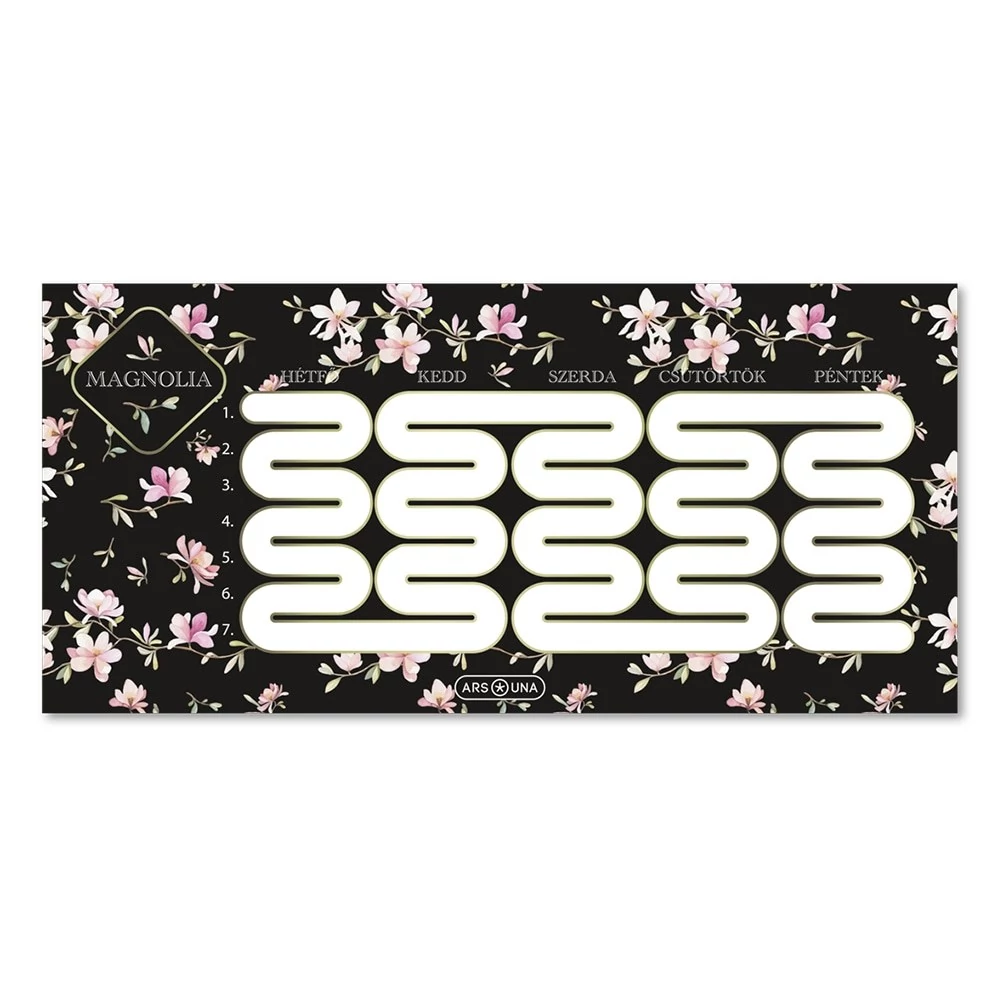 Órarend ARS UNA egylapos kétoldalas Magnolia 5542