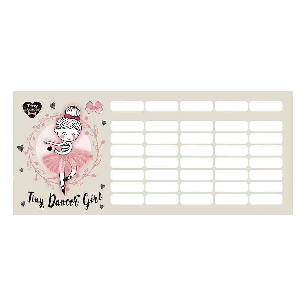Órarend LIZZYSULI mini 2 oldalas Tiny Dancer Lovely Ballerina