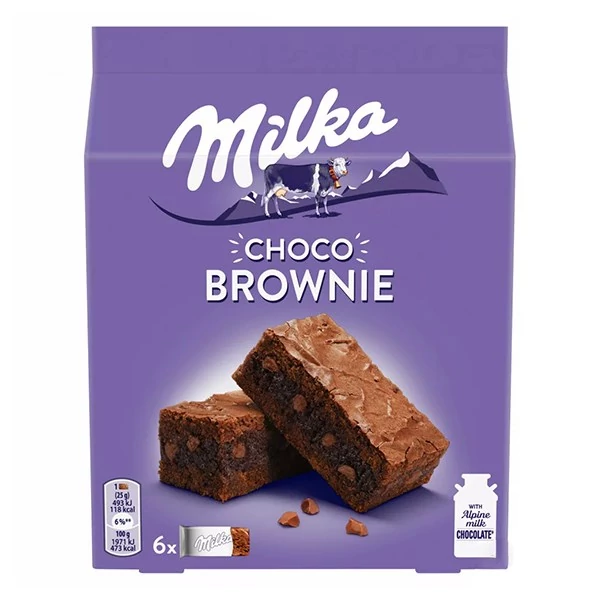 Piskóta MILKA Choco Brownie 6 darabos 150 g