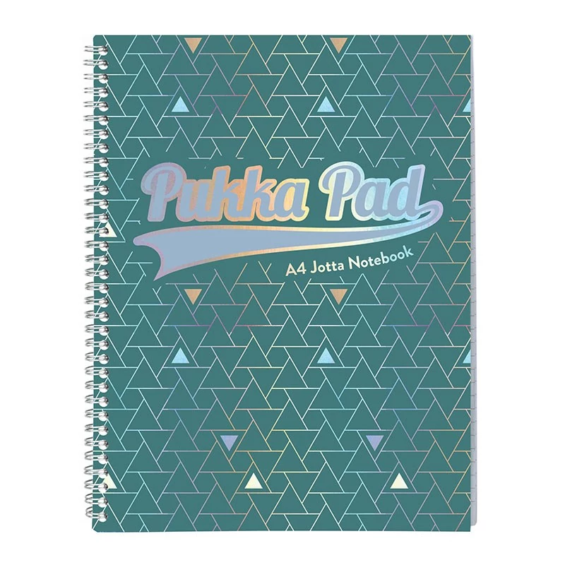 Spirálfüzet vonalas PUKKA PAD A/4 100 lapos Glee zöld