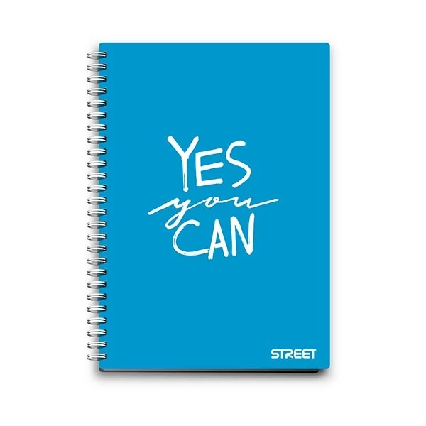 Spirálfüzet kockás STREET A/4 70 lapos PP Neon