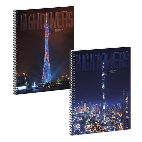 Spirálfüzet vonalas ARS UNA Hightower A/4 60 lapos