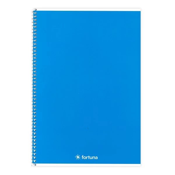 Spirálfüzet vonalas FORTUNA Monocolor A/4 70 lapos kék