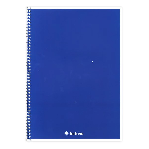 Spirálfüzet vonalas FORTUNA Monocolor A/5 70 lapos kék