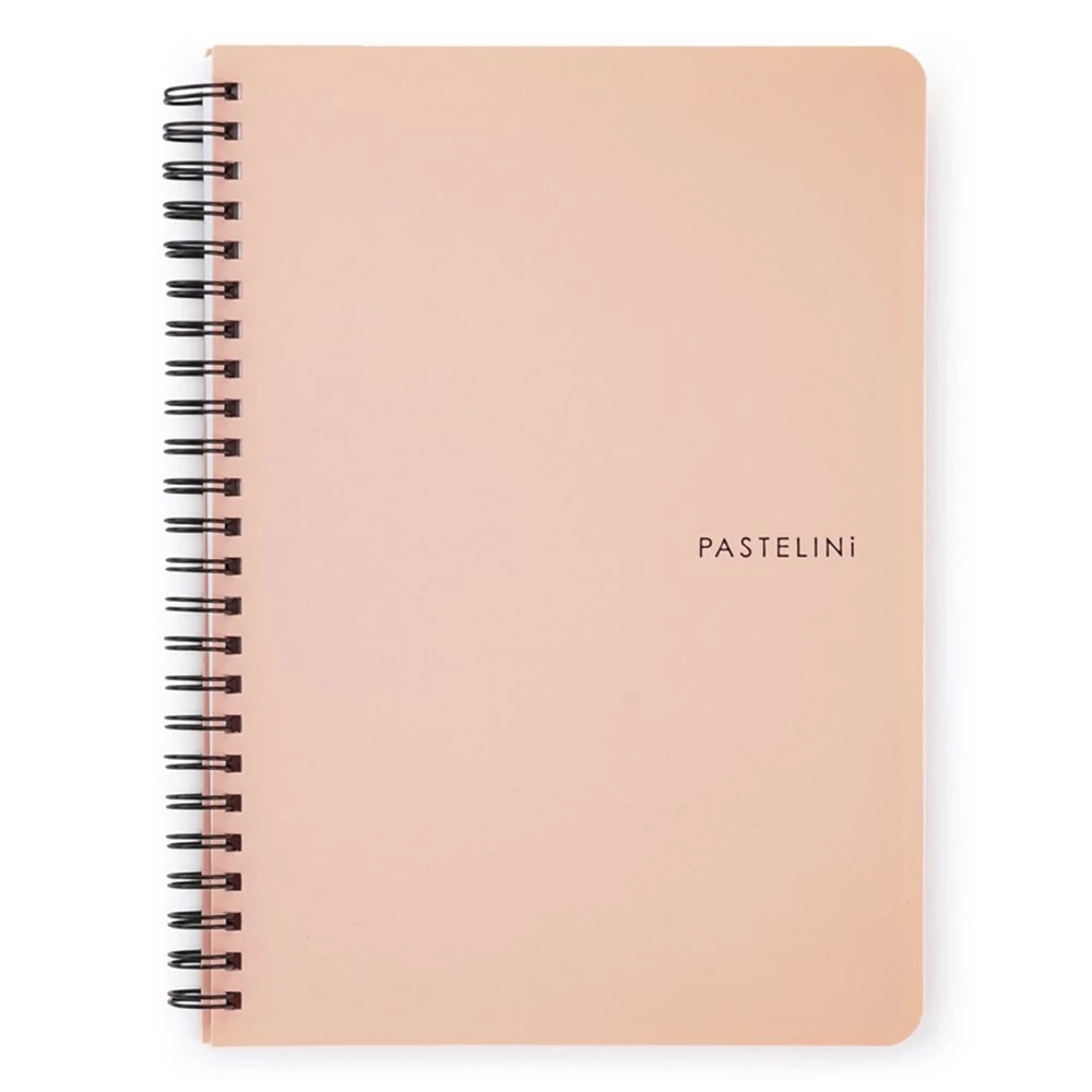 Spirálfüzet vonalas PASTELINI A/5 60 lapos barack