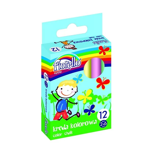 Táblakréta FIORELLO 12darabos színes 2x6 szín