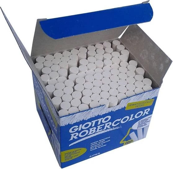 Táblakréta GIOTTO Robercolor fehér kerek 100 darabos