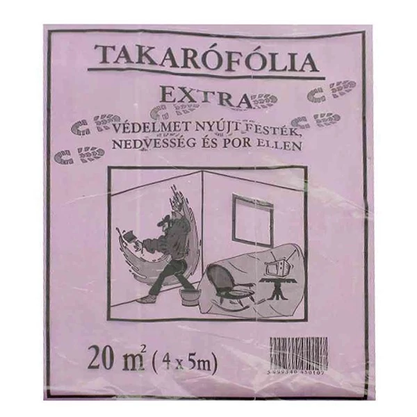 Takarófólia lépésálló extra 4x5 m 20nm