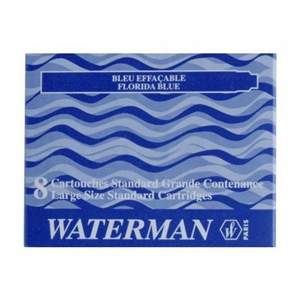 Tintapatron WATERMAN kék 8 darabos S0110860