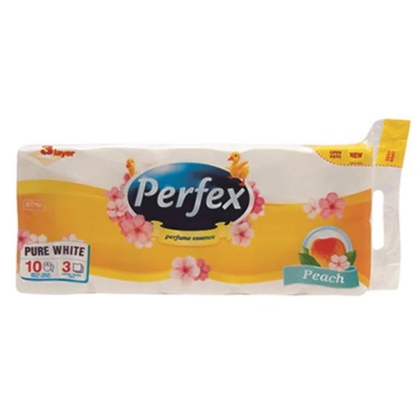 Toalettpapír PERFEX 3 rétegű 10 tekercses barack
