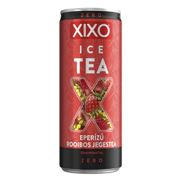 Üdítőital szénsavmentes XIXO Ice tea eper-rooibos zero 0,25L DRS