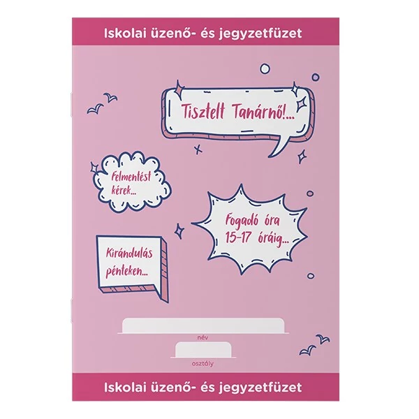 Üzenő- és jegyzetfüzet ICO Student A/5 32 lapos iskolai