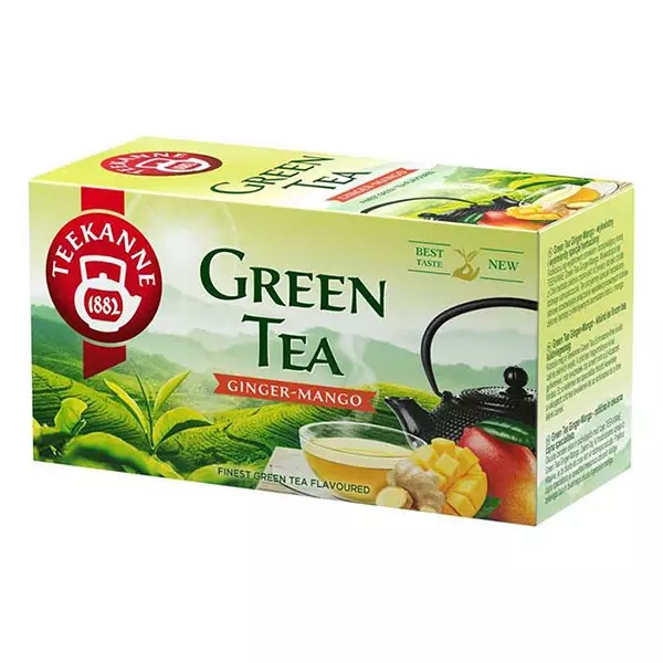 Zöld tea TEEKANNE Gyömbér-Mangó 12 filter/doboz