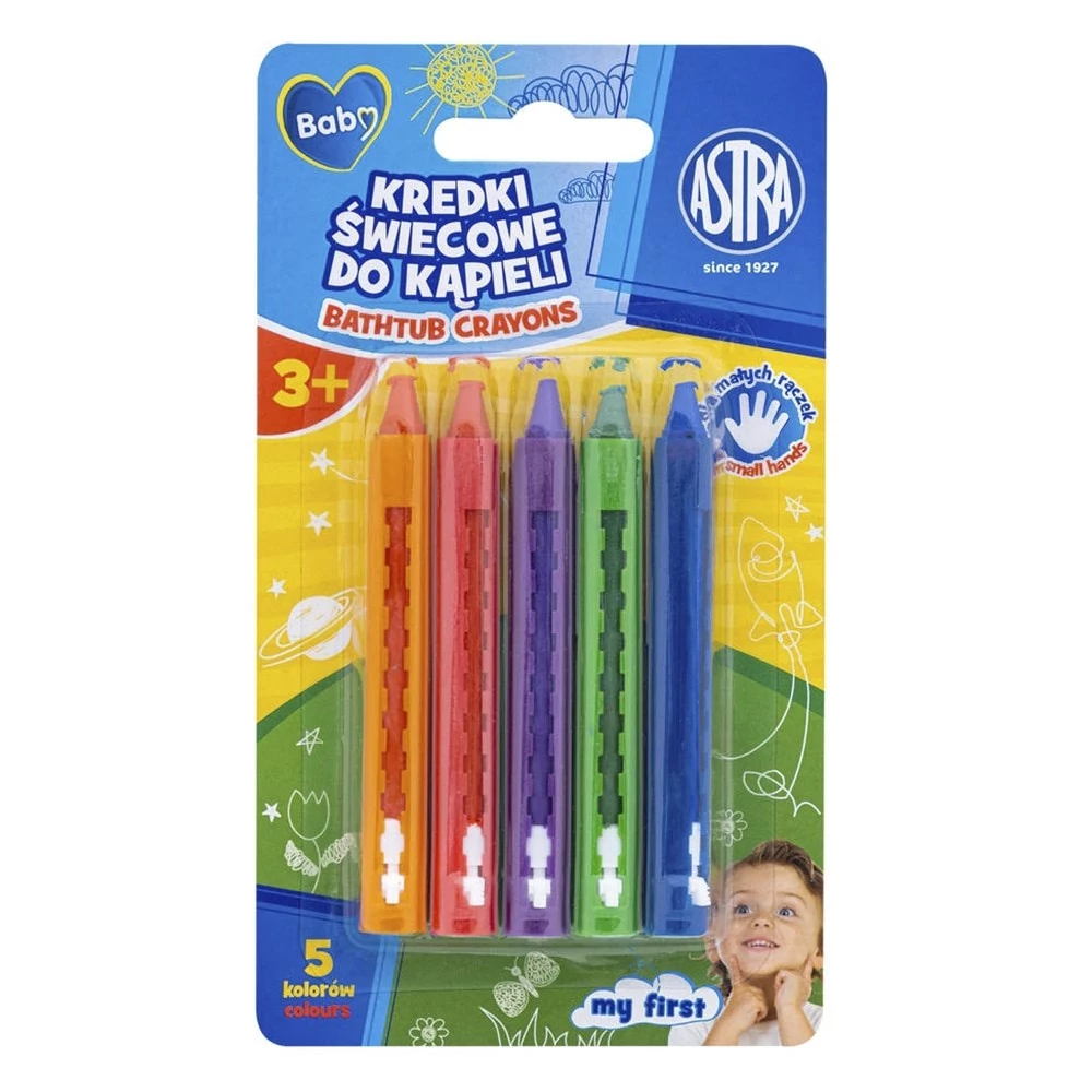 Zsírkréta ASTRA Baby mosható 5 színű